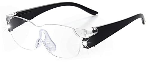 OKH Lupas con luz, Manos Fress 160% iluminadas Lupa para Trabajo cercano, Manualidades, Joyas, Lectura, Pintura, Pasatiempos (Paquete de 1)