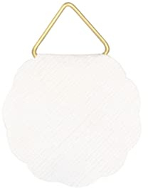 KLEBESHOP24 Bilderhaken selbstklebend Ø 30 mm 10 Stück | Bildaufhänger aus Gewebe mit Metallöse, nassklebend, für Bilder und Dekorationen