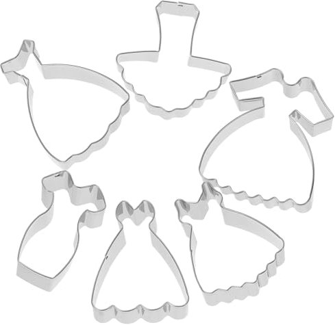 PRETYZOOM 6piezas Cortador De Galletas De Bodas Herramienta Para Hornear Molde De Galletas Para Bodas Fiestas