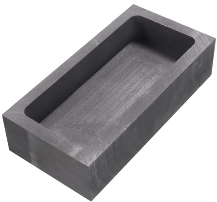 sourcing karta guld silver grafit gjutform smältburk för gjutning av metall aluminium koppar mässing smältning raffinering, 4,13 tum x 1,77 tum (1 70 g guld/850 g silver)