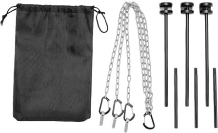 Ruuizksa Abnehmbarer Grill Vertikales Dreibein-Grill Schwarzes Aluminiumlegierungsgestell Barbecue-Dreibeinständer Outdoor-Grillplatte Grill