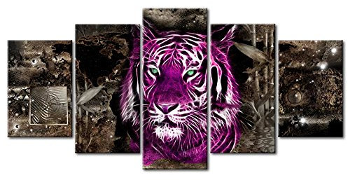 murando - Akustikbild 200x100 cm Bilder mit Akustikschaumstoff Hochleistungsschallabsorber Schallschutz Leinwandbild XXL 5 tlg Wandbild g-C-0027-b-p