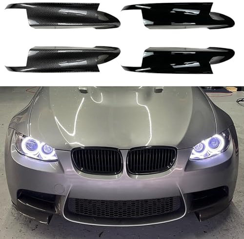 2 Stück Auto-Frontstoßstange, Seitenschweller, Wickelwinkel, Splitter, Diffusor, Spoiler, kompatibel mit BMW 3 Series E90 E91 E92 E93 M3 2006-2013,Gloss Black