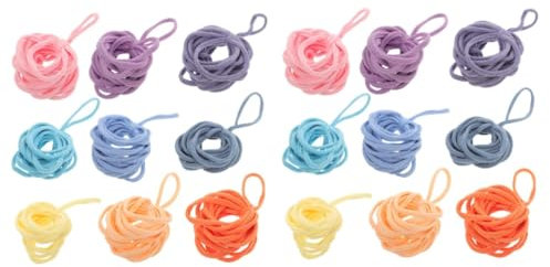 Operitacx 360pcs Elastic Weaving Loom Loops Potholder Loom Kit Craft Loops Refill for Creative Projects