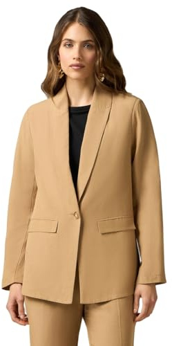 Oltre: Blazer de Mezcla de Lino Beige 48 Spring Summer 24