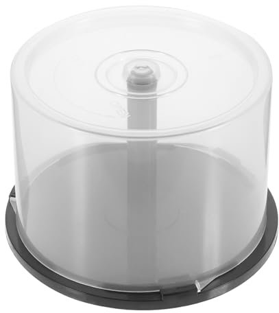Angoily Dvd Eimer Aufbewahrung 2 Stück Kunststoff Cd Organizer Für 50 Discs Tragbarer Schmutz Und Feuchtigkeitsschutz Multimedia Aufbewahrung Zu Hause Und Büro
