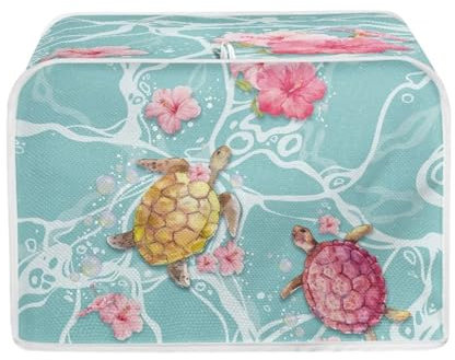 Toaster-Ofen-Abdeckung, Kaffee-Thema, Toaster, Staubschutz, 4 Scheiben, langlebig, waschbar, Küche, kleine Geräte, modische Brotbackmaschinen-Abdeckung