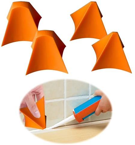 Silikon-Dichtungswerkzeug, 4-teilig, 2 kleine und 2 große, orange