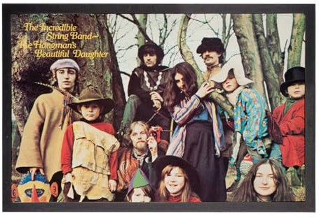 Fabulous Zerbino musicale Incredible String Band Vecchia Copertina Album Retro Poster Vintage - Dimensioni: 75 x 50 cm