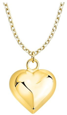 Sofia Milani - Collana da Donna in Argento 925 - Placcata in Oro - Ciondolo a Cuore - N0896