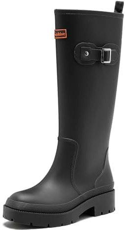 Yenxapei Botas De Agua Mujer, Comodos Altas Botines Jardín Botas Seguridad Aire Libre, Comodos Original Zapatos