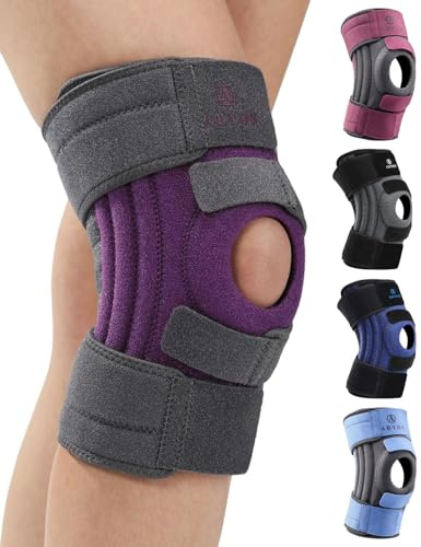 ABYON Knee Support for Men & Women Arthritis, Meniscus Tear, ACL, Knee Brace with Triple Side Stabilizers and Adjustable 360° Wraparound Strap for Maximum Knee Pain Support and Fast Recovery(2XL)