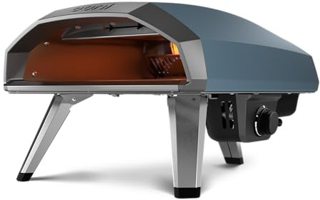 Ooni Koda 2 Gas Pizza Oven – 14 Gas Powered Outdoor Oven with 37 mBar Regulator and Gas Hose, Gas powered Portable Pizza Oven - Slate Blue