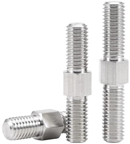 SHELIZI M3, M4, M5, M6, M8, M10 bis M16 - Edelstahl Gewindestift 304 mit Doppelgewinde - Linker/Rechter Gewinde M14(5Pcs) 70mm