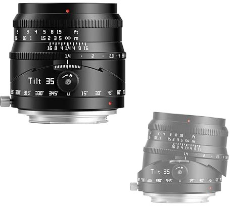 TTArtisan 35mm TILT F1.4 APS-C Metal Bodied Lens Compatible with Sony E Mount - Black