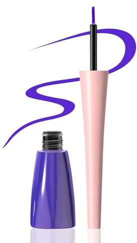 Boobeen Flüssiger Eyeliner-Stift, Lila, 10 g (1er Pack), Wasserfest und Wischfest, Präzisionsspitze für kühne Augen-Looks