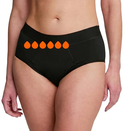 snuggs® inkontinenz slip damen – Inkontinenz Unterwäsche Damen, Waschbare Periodenunterwäsche & Inkontinenzslip – Atmungsaktiv, Wiederverwendbar, Waschbar – Bequemer, Sicherer Schutz – Größen S