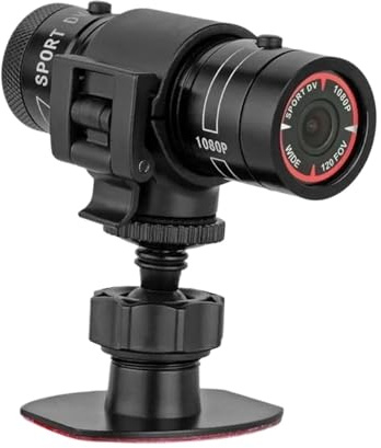 Videocamera sportiva for bicicletta Mountain Bike Casco da motociclista Action Camera Videocamera DV F9 Videoregistratore for auto Full HD 1080p(Add 32G card)