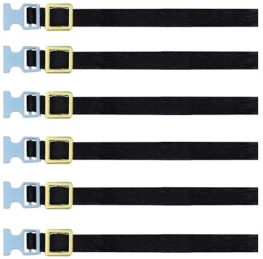 6 Pieces Roof Rack Straps, Roof Rack Luggage Rope, Easy Installation, RC Crawler Accessories for TRX4 1/8 1/10 Scale RC Car, Blue