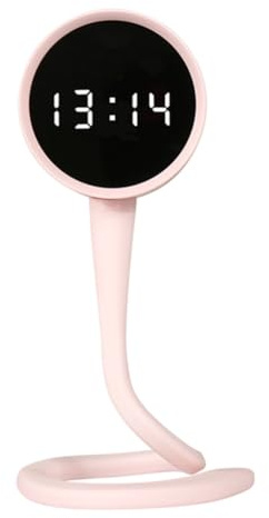 Puthernm Tuya Smart Clock Alarm WiFi Batteria Telecamera 3MP Visione Notturna App Mobile Visualizzazione Remota e Registrazione Scheda SD Memoria Telecamera B