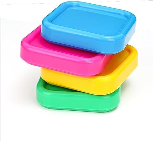 BFZOO Quadratische magnetische Nadelkissen, Anti-Verlust-Nähnadel-Nadel-Aufbewahrungshalter, magnetischer Pinnnadelhalter zum Nähen, Quilten, DIY-Projekte, Kunststoff-Pinnkissen (zufällige Farbe)