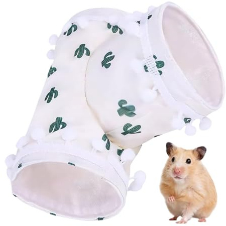 de Hámster Cueva Plegable Para Mascotas 3 Vías | Juguetes De De Conejos Y Laberinto De Hámster para Hábitat de Jaula para Interiores y Hogar para Hamsters Gerbos y Ratones