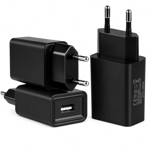 3 Piezas Cargador USB 5V 2A 10W Universal Enchufe de Carga Cargador Pared | Carga Rápida USB Adaptador Para iPhone Samsung Auriculares Bluetooth Humidificadores Router Wifi Lámparas de Mesa