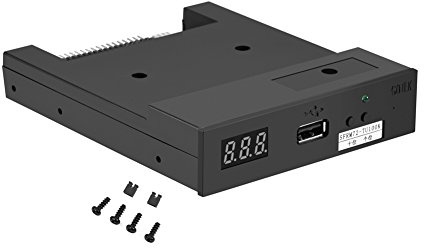 Wendry USB-Diskettenlaufwerksemulator, SFRM72-TU100K 3.5 USB-720KB-Diskettenlaufwerksemulator für industrielle Steuerungen, schwarz