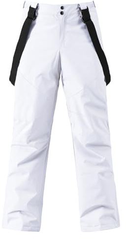 YEEFINE Men's Waterproof Snow Ski Pants Insulated Warm Winter Outdoor Snowboard Bibs with Suspenders