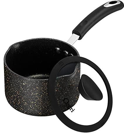 The All-In-One Stone Saucepan and Cooking Pot by Ozeri - 100% APEO, GenX, PFBS, PFOS, PFOA, NMP and NEP-Free German-Made Coating
