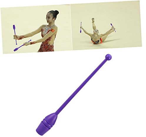 WHAMVOX Rhythmische Gymnastik Sticks 1 Paar Künstlerische Gymnastik Stäbe Mit Weichem Thermoplastischem Gummikopf Für Tanz Kunstturnen Und Trainingsgeräte