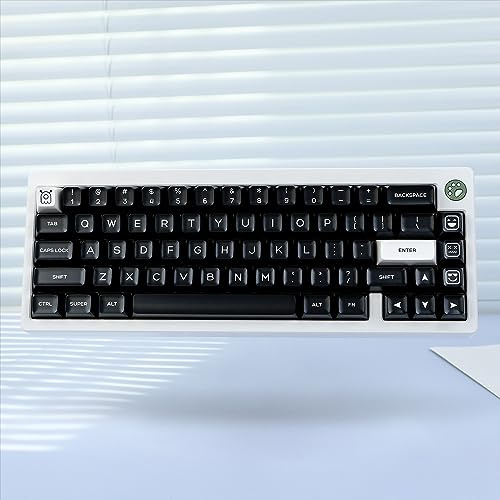 DucKey Zweifarbiges Keycaps, 160 Tasten/ABS/SA-Profil/Doubleshot Tastenkappe Für Custom Mechanische Tastatur (Color : Black)