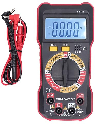 SZ305 Digitalmultimeter, Hohe Genauigkeit, Digitalanzeige, Tragbares Multimeter, Elektriker, Kleines Multifunktionales Spannungs- und Strommessgerät, 2000 Zählungen