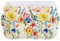 Ambiente Vassoio colorato in melamina con motivo floreale primaverile, 21 x 13 cm, stoviglie natalizie