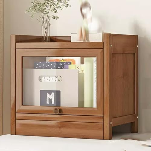 YQMHEZ 3-Level Clear Acrylic Display Case, Acrylic Display Boxes, Dustproof Storage Organizer Showcase, for Collection Bricks Blocks Toys Models Minifigures Building ( Color : Brown , Size : 60*33*40c