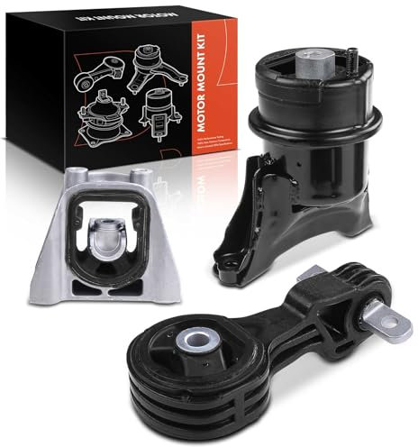 Frankberg Lot de 3 paliers de moteur, paliers de transmission, essieu avant compatibles avec Civic VIII Berline FA FD 1.3L 2006-2011 Remplace 50890SNCA91 50820TS6H03