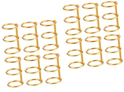 STOBOK 12stücke Lose Notizbuch Ringe Goldene Bindungsringe Für Dokumentenorganisation Einfach Zu Bedienen Für Notizbuch- Büro Und Heimgebrauch