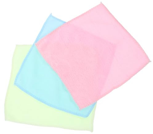 MOLUCKFU 10 Stück Packung Mikrofaser Waschlappen 20x20cm Schnelltrocknend Hautfreundlich Farbecht Reinigungstücher Für Gesicht Bad Haushalt Friseursalon