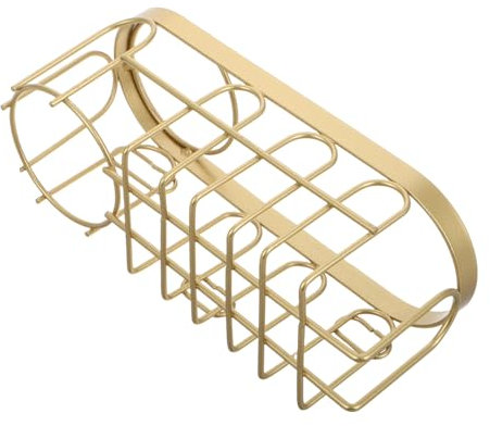 Generic 2-in-1 Sink Sponge Holder Organizer Stainless Steel Dish Brush Rack Kitchen Sink Caddie with Removable Drip Tray Gold