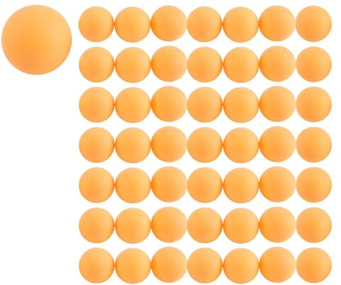 Cpolebev 50 Pack Premium Pong BäLle Fort Geschrittener Training Tischball Leichte, Langlebige, Nahtlose BäLle Orange