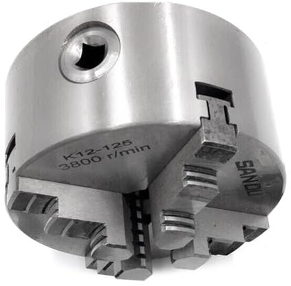 GZYF 125mm 5 #K12-125 Drehfutter Selbstzentrierend 4 Backen Für Schleif-/Fräs-/Bohrmaschinen Stahl Silbe