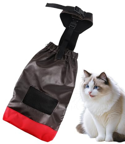 Ayuda de transporte para perros discapacitados | Silla de ruedas para gatos paralizados | Bolsa de transporte lavable con correa de hombro ajustable para perros grandes y medianos pequeños paseos