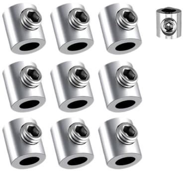 10-100 St 0,8-2 Mm Ståltrådsklämma Rostfri Kabel Koppar Metall Hängklämma Justerbara Skruvar Fast