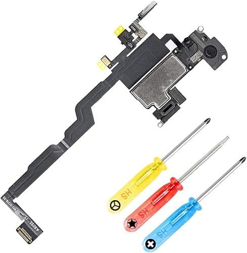 MMOBIEL Altoparlante Sensore Luce Cavo Flessibile incl Microfono Compatibile con iPhone XS 5.8 Pollici incl. cacciaviti
