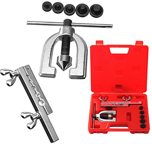 TuToy Ct-2032C Ratchet Eccentric Cone Reamers Double Flare Brake Line Flaring Hand Tool Set Kit With Case