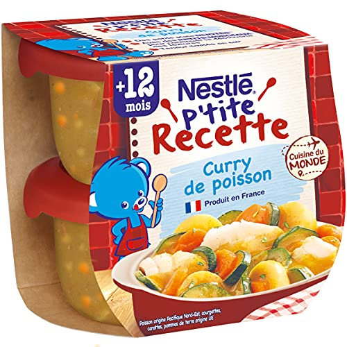 Nestlé Bébé - P'tite recette Curry de Poisson - 2x200g - dès 12 mois