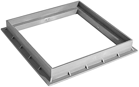 Jardibric - Cadre Regard 40x40 cm Polypropylène - Support Grille et Tampon 38,5x38,5 cm