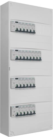 Siemens - Tableau 4 Rangées Pré-équipé 4 Inter Diff - 22 Disjoncteurs