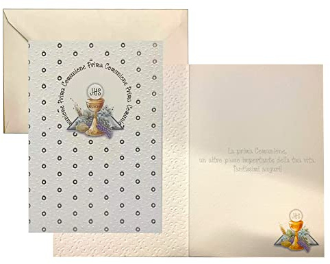 通用 ICELAND Biglietto auguri comunione 16.5x12cm(Comunione 01)