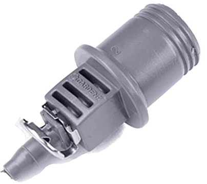 Bewässerung Zubehör für das Gardena Micro-Drip-System Reduzierstück für das Basisgerät 13mm auf 4,6mm Verteiler Schlauch Adapter (Reduzierstück 13mm auf 4,6mm), Grau